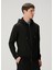Siyah Kapüşonlu Sweatshirt 3