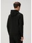 Siyah Kapüşonlu Sweatshirt 4