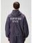 Lacivert Kapüşonlu Logo Baskılı Sweatshirt 4