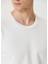 Blaine Kırık Beyaz Basic T-Shirt 5