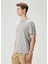 Geniş Kesim Gri Basic T-Shirt 3