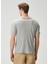 Geniş Kesim Gri Basic T-Shirt 4
