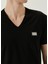 Siyah Logo Detaylı T-Shirt 5