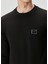 Siyah Logo Detaylı Sweatshirt 5