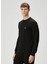 Siyah Logo Detaylı Sweatshirt 3