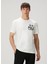 Beyaz Logo Baskılı T-Shirt 1