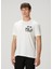 Beyaz Logo Baskılı T-Shirt 3