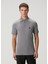 Gri Polo Yaka T-Shirt 1