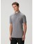 Gri Polo Yaka T-Shirt 3