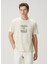 Rope Center Beyaz Baskılı T-Shirt 1