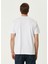 Beyaz Grafik Baskılı T-Shirt 4