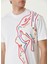 Beyaz Grafik Baskılı T-Shirt 5