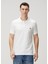 Beyaz Polo Yaka Organik Pamuk T-Shirt 1