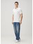 Beyaz Polo Yaka Organik Pamuk T-Shirt 2