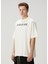 Krem Logo Baskılı T-Shirt 3