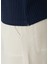 Lacivert Polo Yaka Keten T-Shirt 6