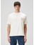 Krem Logo Baskılı T-Shirt 1