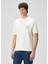 Krem Logo Baskılı T-Shirt 3