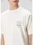 Krem Logo Baskılı T-Shirt 5