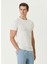 Krem Logo Nakışlı T-Shirt 3