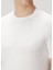 Beyaz Logo Nakışlı T-Shirt 5