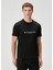 Siyah Beyaz Logo Detaylı T-Shirt 1