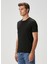 Siyah Keten T-Shirt 4