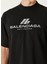 Siyah Gri Logo Baskılı T-Shirt 5