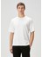Beyaz Logo Nakışlı T-Shirt 1