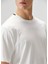 Beyaz Logo Nakışlı T-Shirt 5