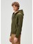 Haki Kapüşonlu Sweatshirt 3