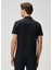 Lacivert Polo Yaka Şerit Baskılı T-Shirt 5