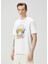 Surf Trip Beyaz Organik Pamuk T-Shirt 3