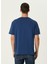 Koyu Mavi Logo Nakışlı T-Shirt 4