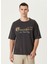 Antrasit Logo Nakışlı T-Shirt 1