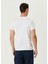 Beyaz V Yaka Organik Pamuk T-Shirt 4