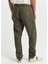 Yeşil Keten Relaxed Fit Erkek Pantolon 3