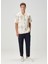 Lacivert Beli Kordonlu Cropped Kargo Pantolon 1