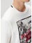Beyaz Logo Baskılı T-Shirt 7