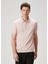 Pembe Polo Yaka Kısa Kollu Triko 4