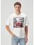 Beyaz Logo Baskılı T-Shirt 1