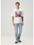 Beyaz Logo Baskılı T-Shirt 2