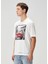 Beyaz Logo Baskılı T-Shirt 3