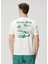 Beyaz Yeşil Logo Detaylı T-Shirt 4