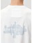 Beyaz Mavi Baskılı T-Shirt 5