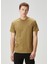 Regular Fit Yeşil Logo Nakışlı T-Shirt 1