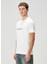 Beyaz Logo Detaylı T-Shirt 3