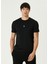 Slim Fit 4g Siyah Logo Nakışlı T-Shirt 1
