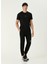 Slim Fit 4g Siyah Logo Nakışlı T-Shirt 2