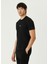 Slim Fit 4g Siyah Logo Nakışlı T-Shirt 3